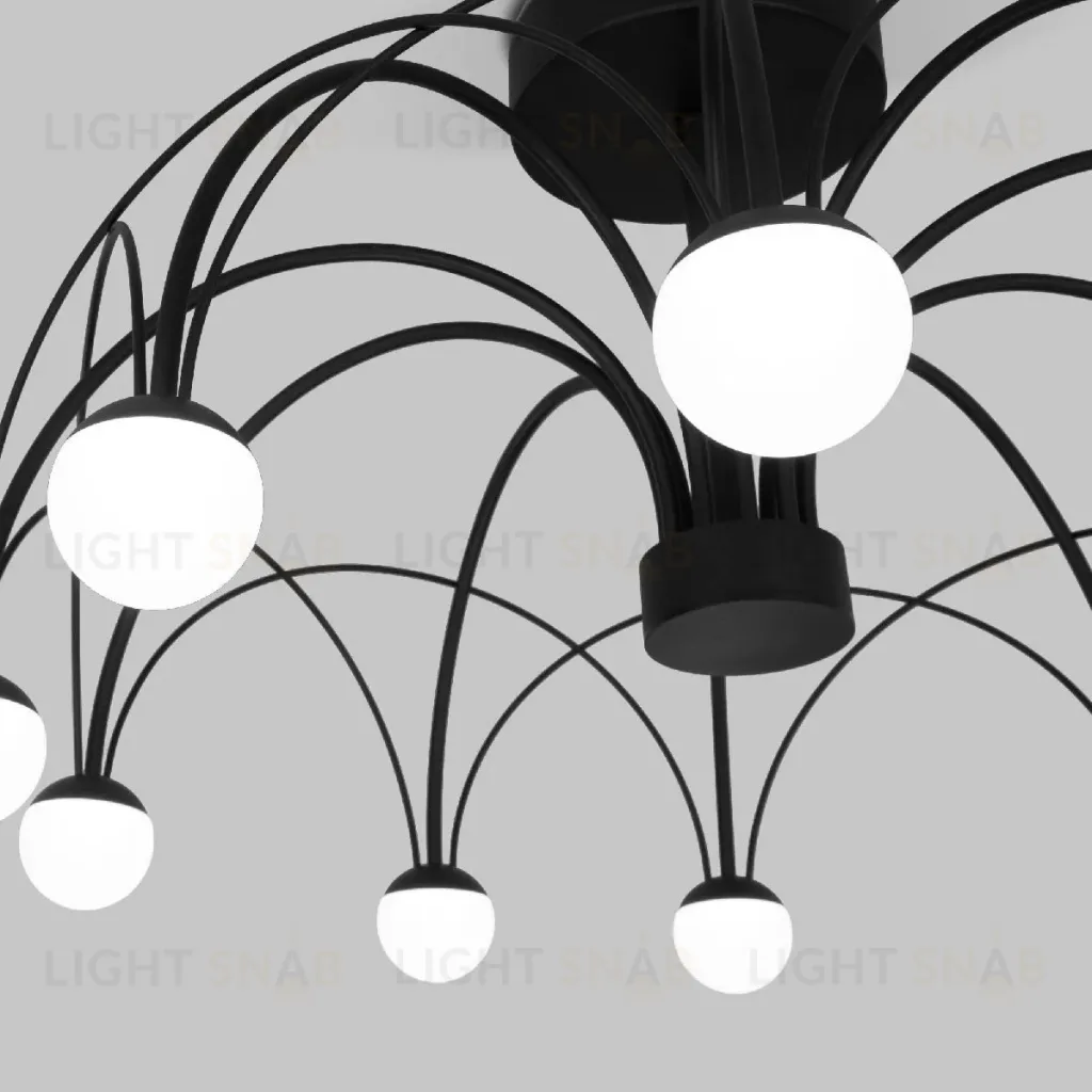 Люстра на штанге Eurosvet Ragno 90035/10 LED черный a069307 90035/10  LED черный