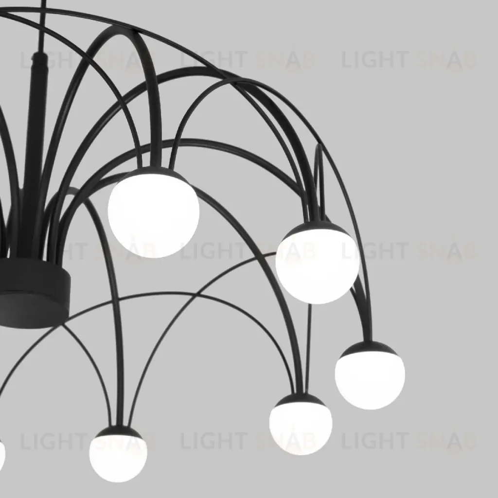 Подвесная люстра Eurosvet Ragno 90034/10 LED черный a069301 90034/10 LED черный