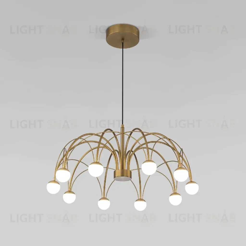 Подвесная люстра Eurosvet Ragno 90030/10 LED золото a069298 90030/10 LED золото
