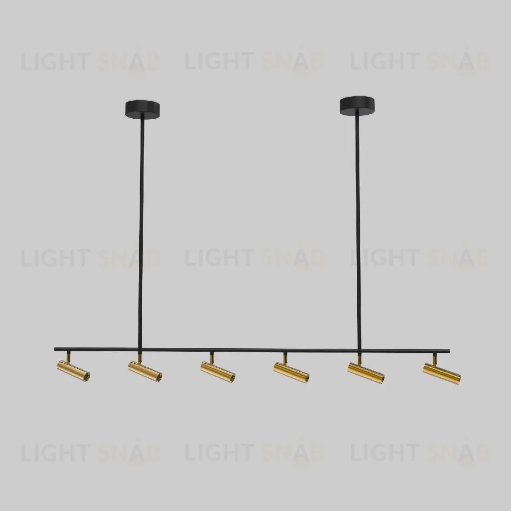Потолочный светильник Eurosvet Epiphania 20252/6 LED черный/латунь a068799 20252/6 LED черный/латунь