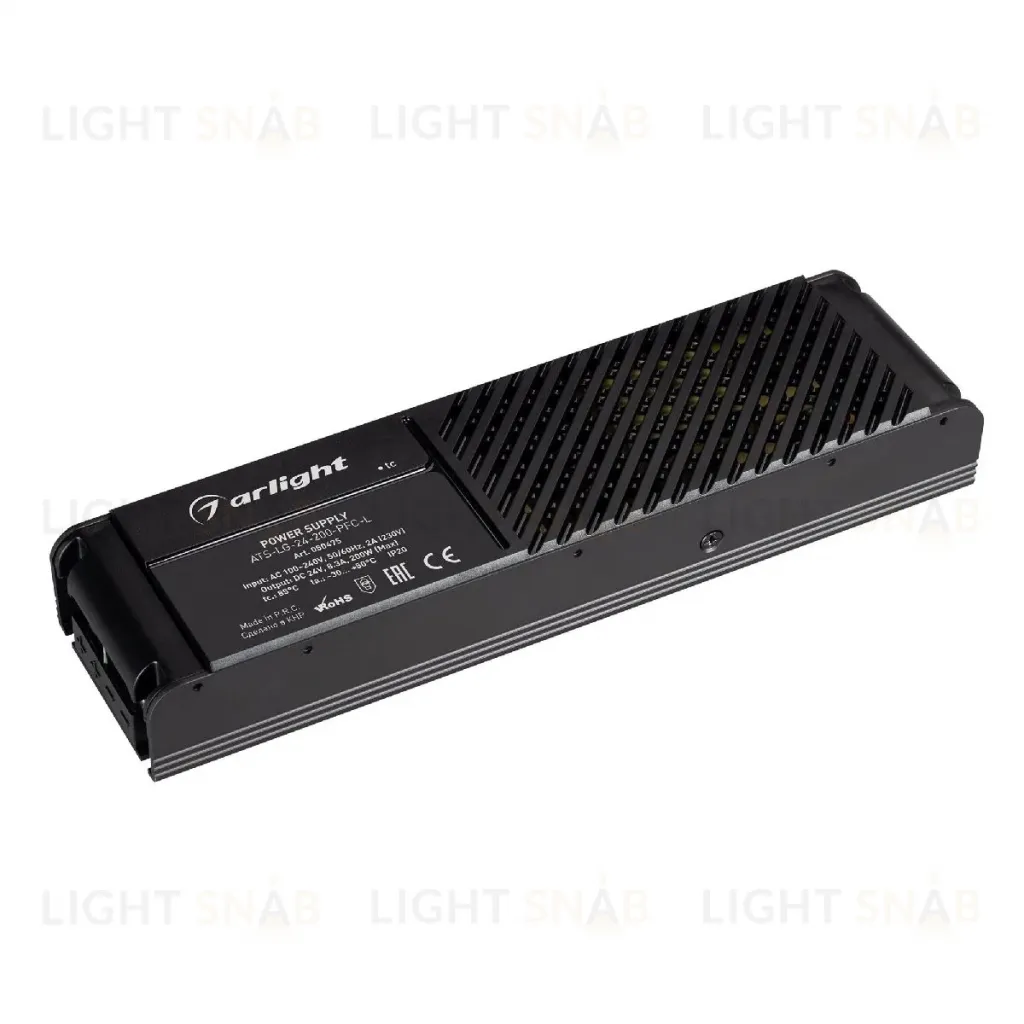 Блок питания Arlight ATS-LG-24-200-PFC-L (24V, 8.3A, 200W) 050475 050475