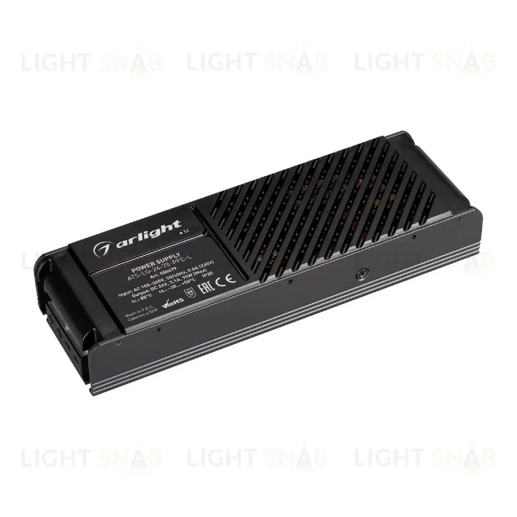 Блок питания Arlight ATS-LG-24-75-PFC-L (24V, 3.1A, 75W) 050479 050479