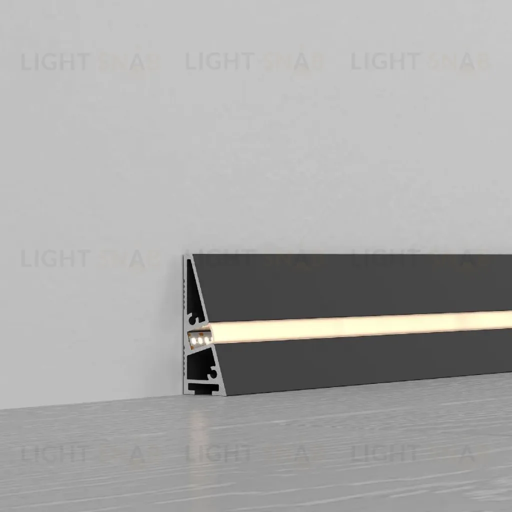 Алюминиевый профиль Arlight PLINTUS-H40-2000 BLACK 052398 052398
