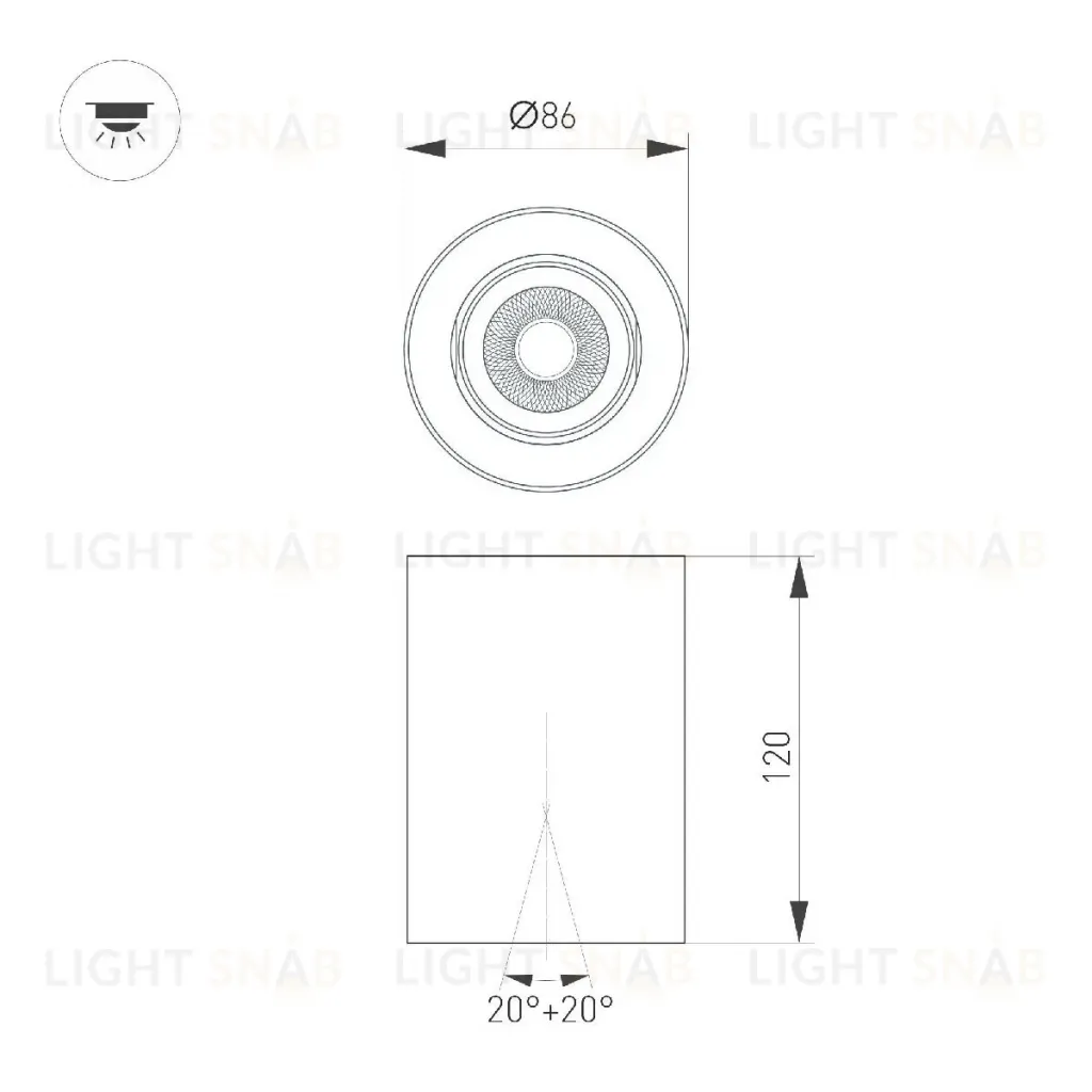 Накладной светильник Arlight SP-FOCUS-R86-10W Day4000 054872 054872
