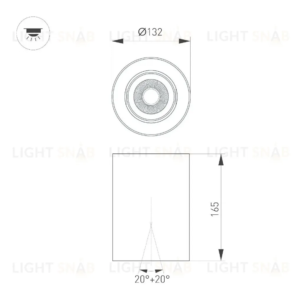 Накладной светильник Arlight SP-FOCUS-R132-24W Day4000 054856 054856
