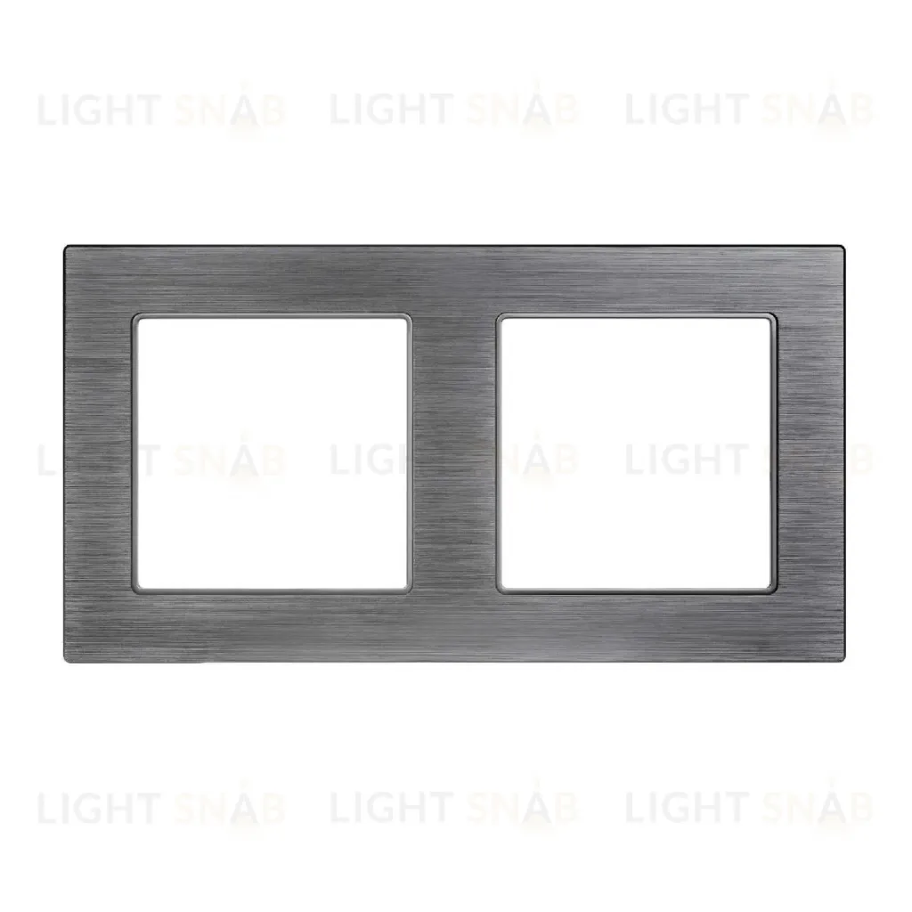 Рамка на 2 поста Arlight FRM-PRESTO-ALS-2-GR 043856 043856