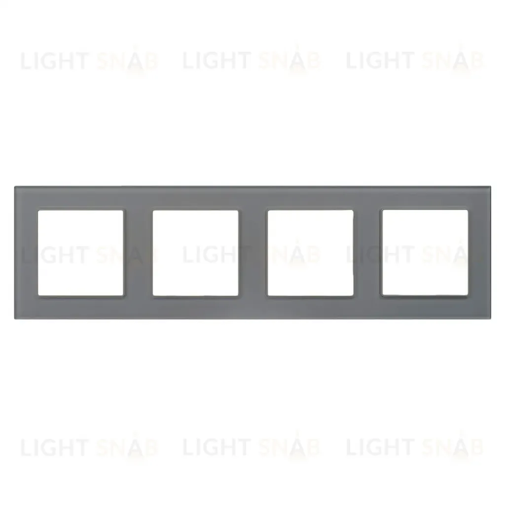 Рамка на 4 поста Arlight FRM-GLARE-GS-4-GR 043804 043804