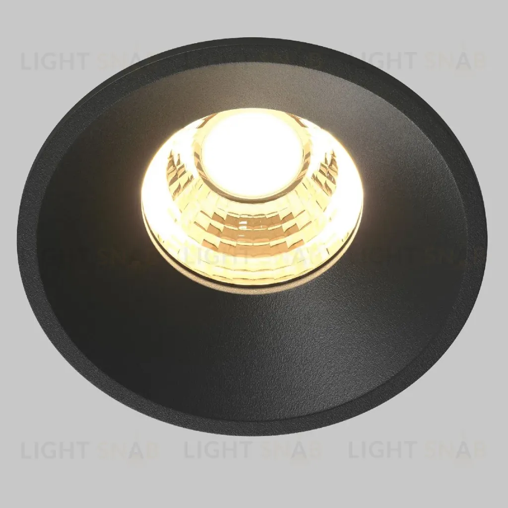 Встраиваемый светильник Maytoni Round DL058-7W2.7K-B DL058-7W2.7K-B