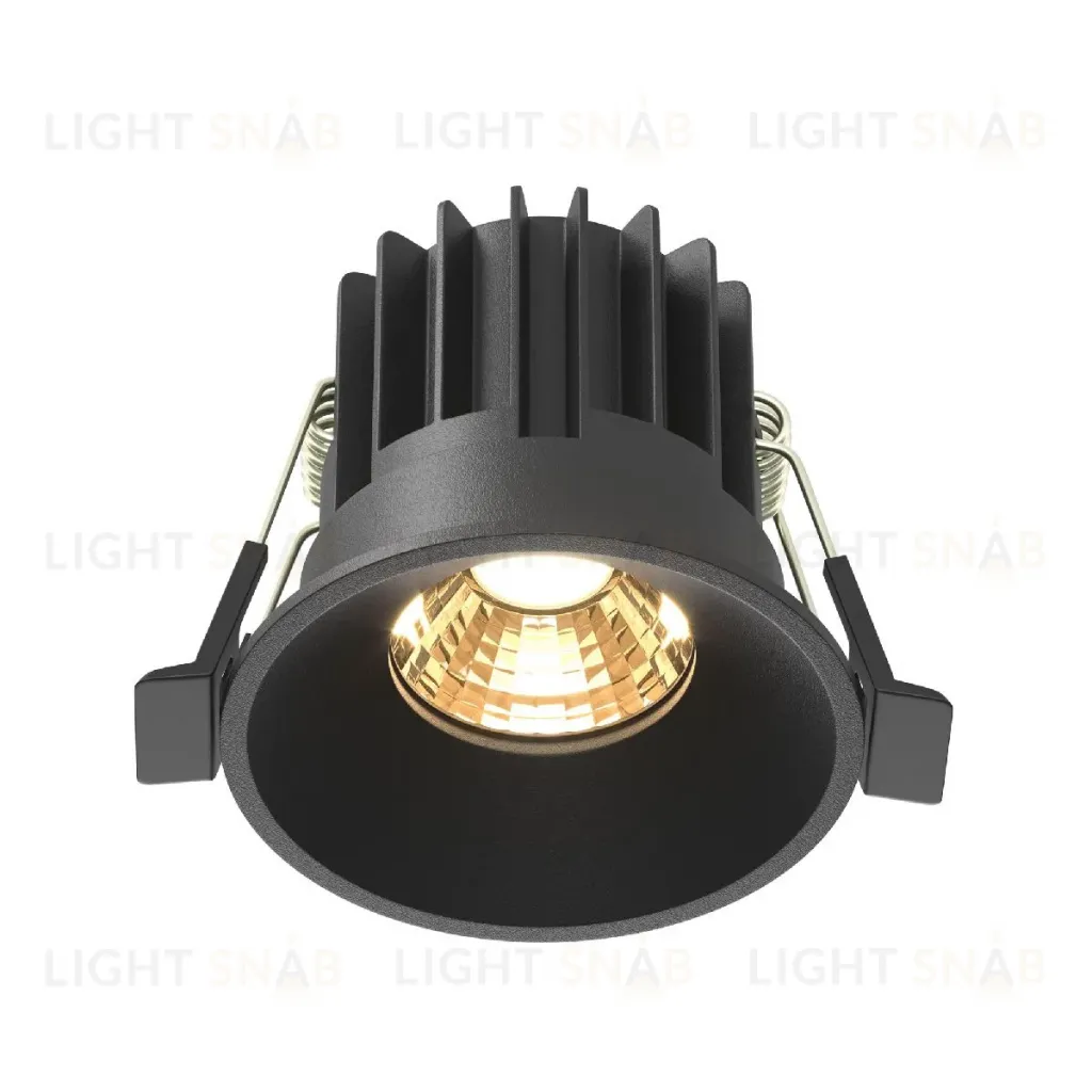 Встраиваемый светильник Maytoni Round DL058-7W2.7K-B DL058-7W2.7K-B