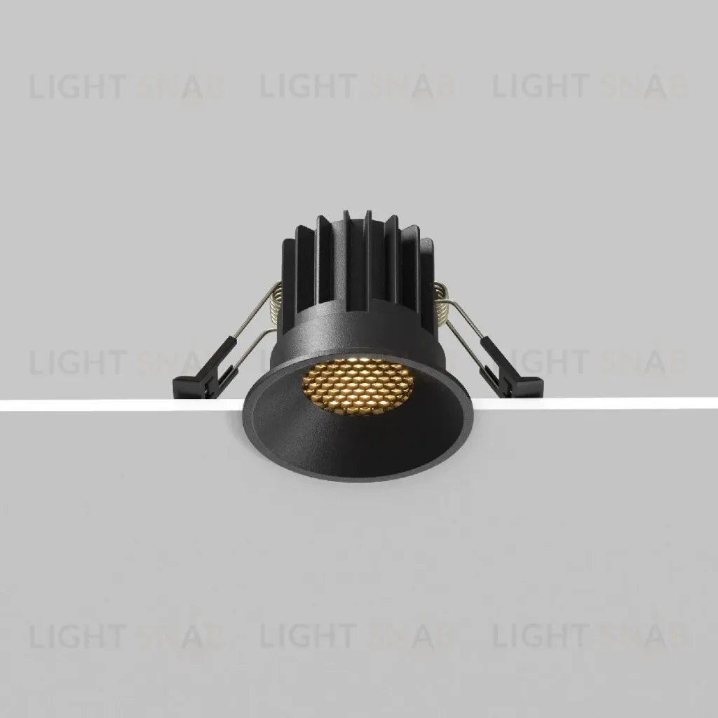 Встраиваемый светильник Maytoni Round DL058-7W2.7K-B DL058-7W2.7K-B