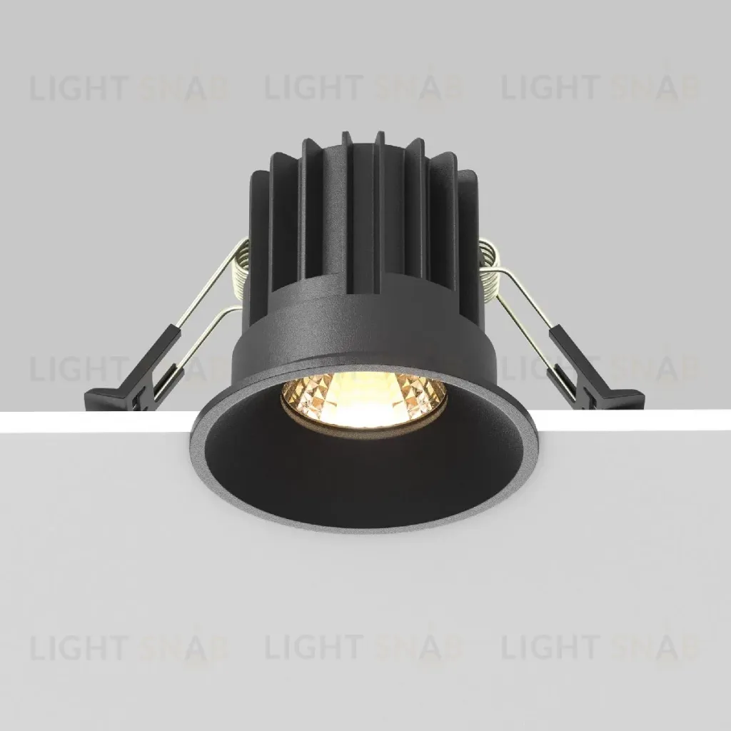 Встраиваемый светильник Maytoni Round DL058-7W2.7K-B DL058-7W2.7K-B