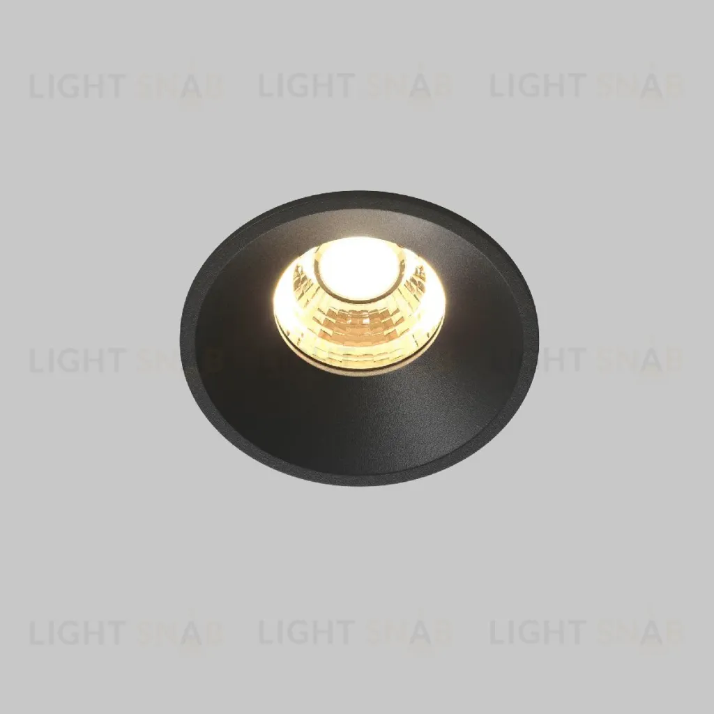 Встраиваемый светильник Maytoni Round DL058-7W2.7K-B DL058-7W2.7K-B