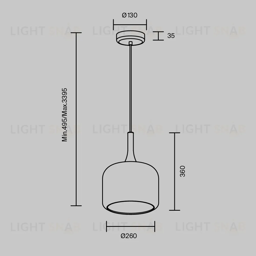Подвесной светильник Maytoni Spirito MOD286PL-L18G3K MOD286PL-L18G3K