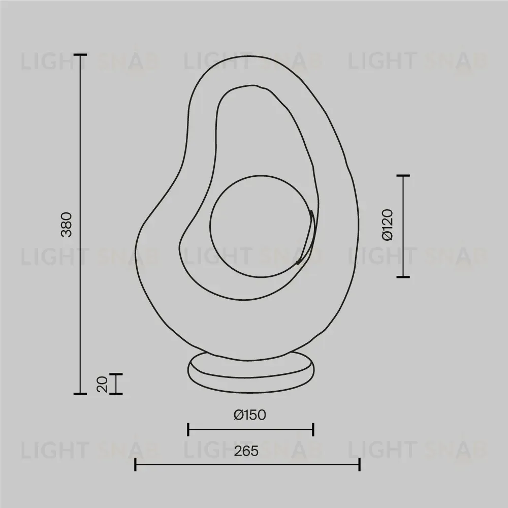Настольная лампа Maytoni Opus MOD380TL-01W MOD380TL-01W