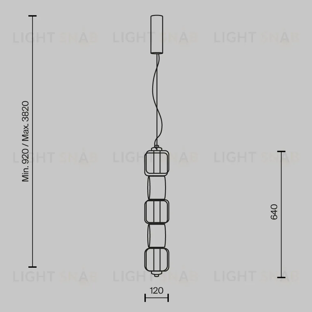 Подвесной светильник Maytoni Ritmo MOD381PL-L30CH3K MOD381PL-L30CH3K