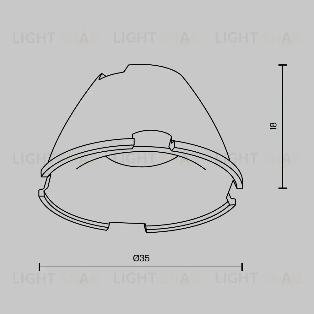 Линза Maytoni Downlight LensD35-36 LensD35-36