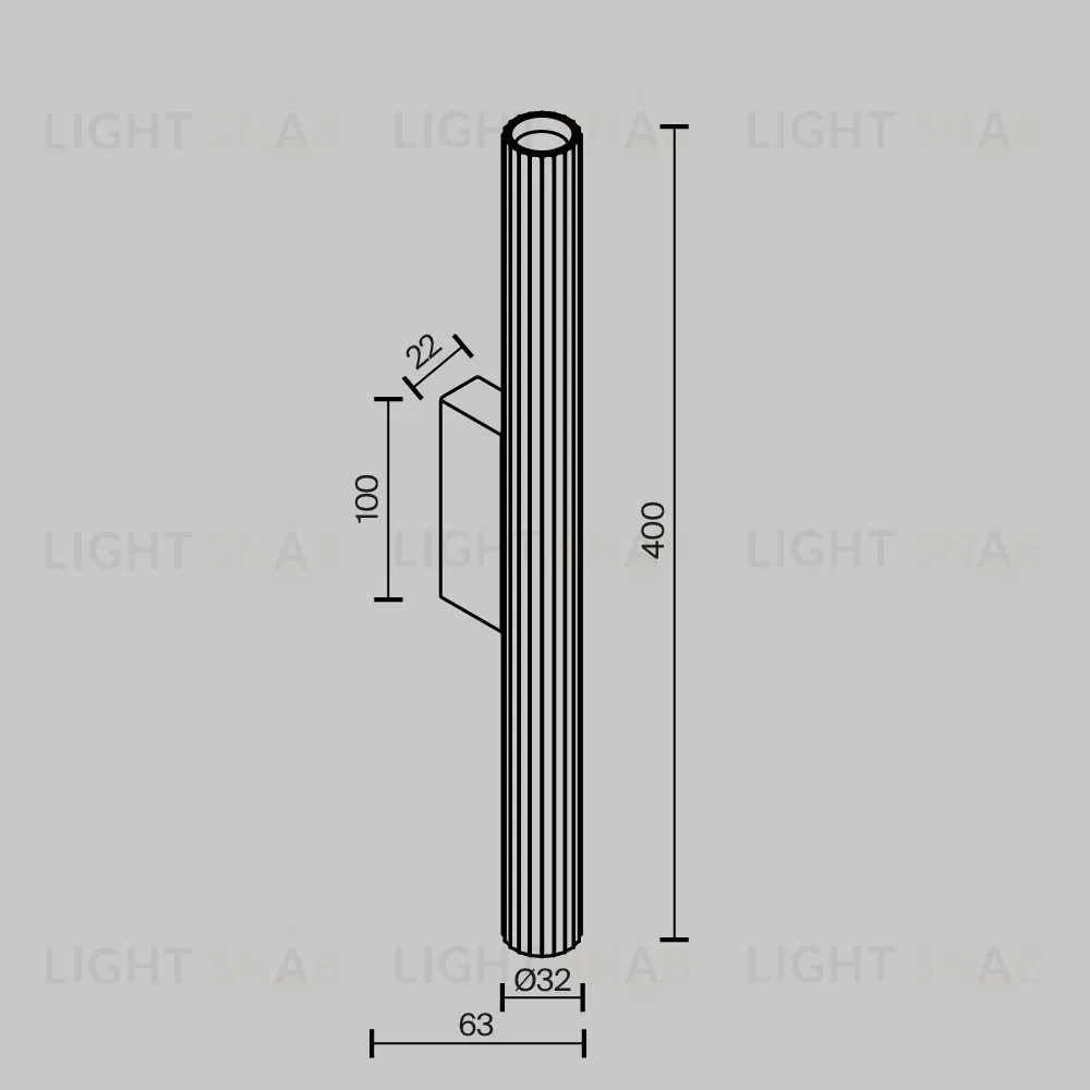 Настенный светильник Maytoni Calipso C082WL-12W2.7K-B C082WL-12W2.7K-B