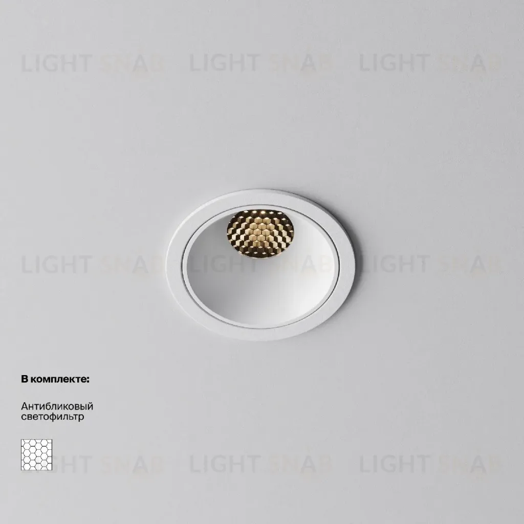 Встраиваемый светильник Maytoni Alfa LED DL043-01-10W3K-RD-W-1 DL043-01-10W3K-RD-W-1