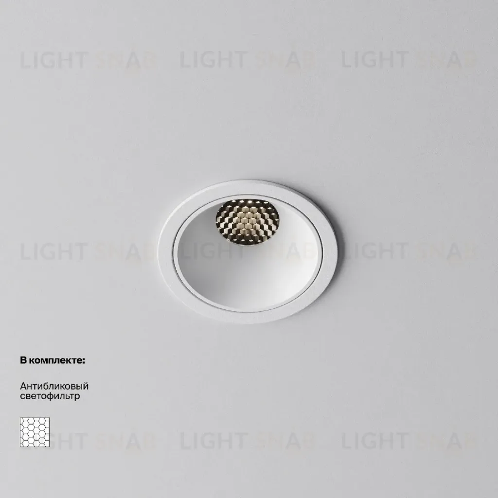 Встраиваемый светильник Maytoni Alfa LED DL043-01-10W4K-RD-W-1 DL043-01-10W4K-RD-W-1