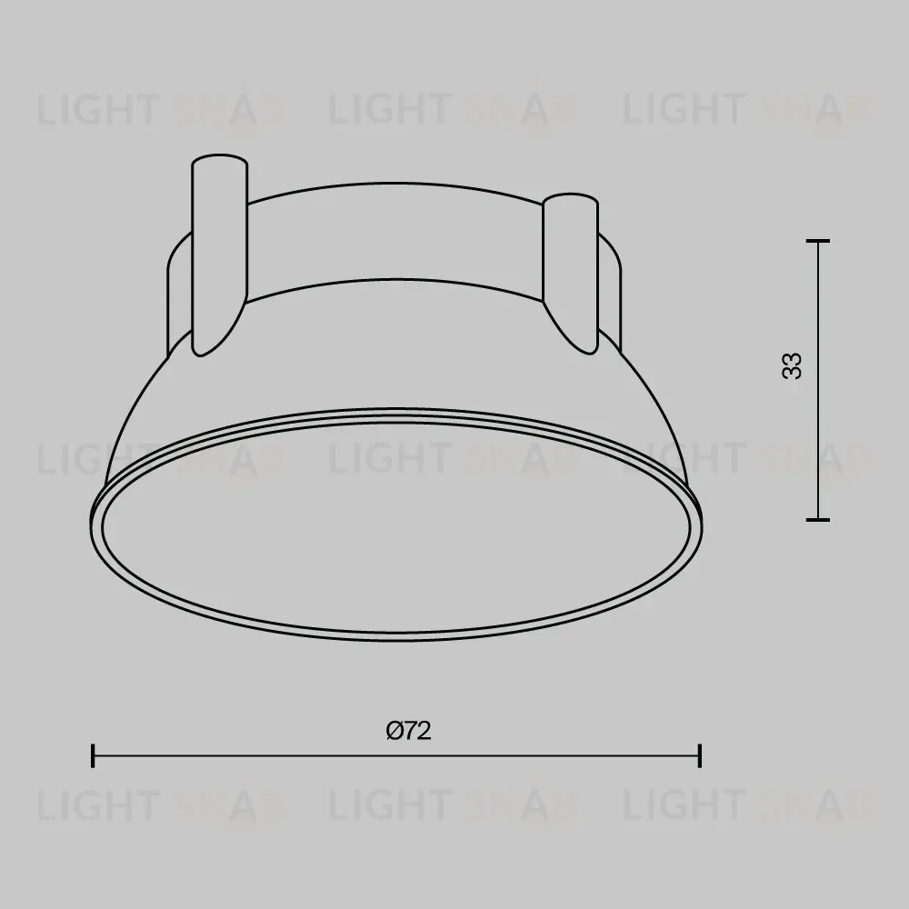 Декоративная рамка-отражатель Maytoni Downlight Ring12-15W-RD-BS Ring12-15W-RD-BS