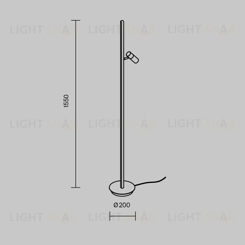 Торшер Maytoni Thin MOD395FL-L28BS3K MOD395FL-L28BS3K