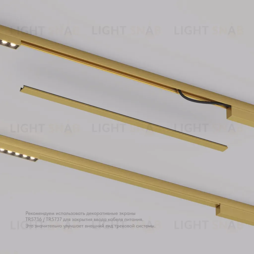 Декоративная заглушка желоба трека Denkirs Shine Base TR5737-SB TR5737-SB