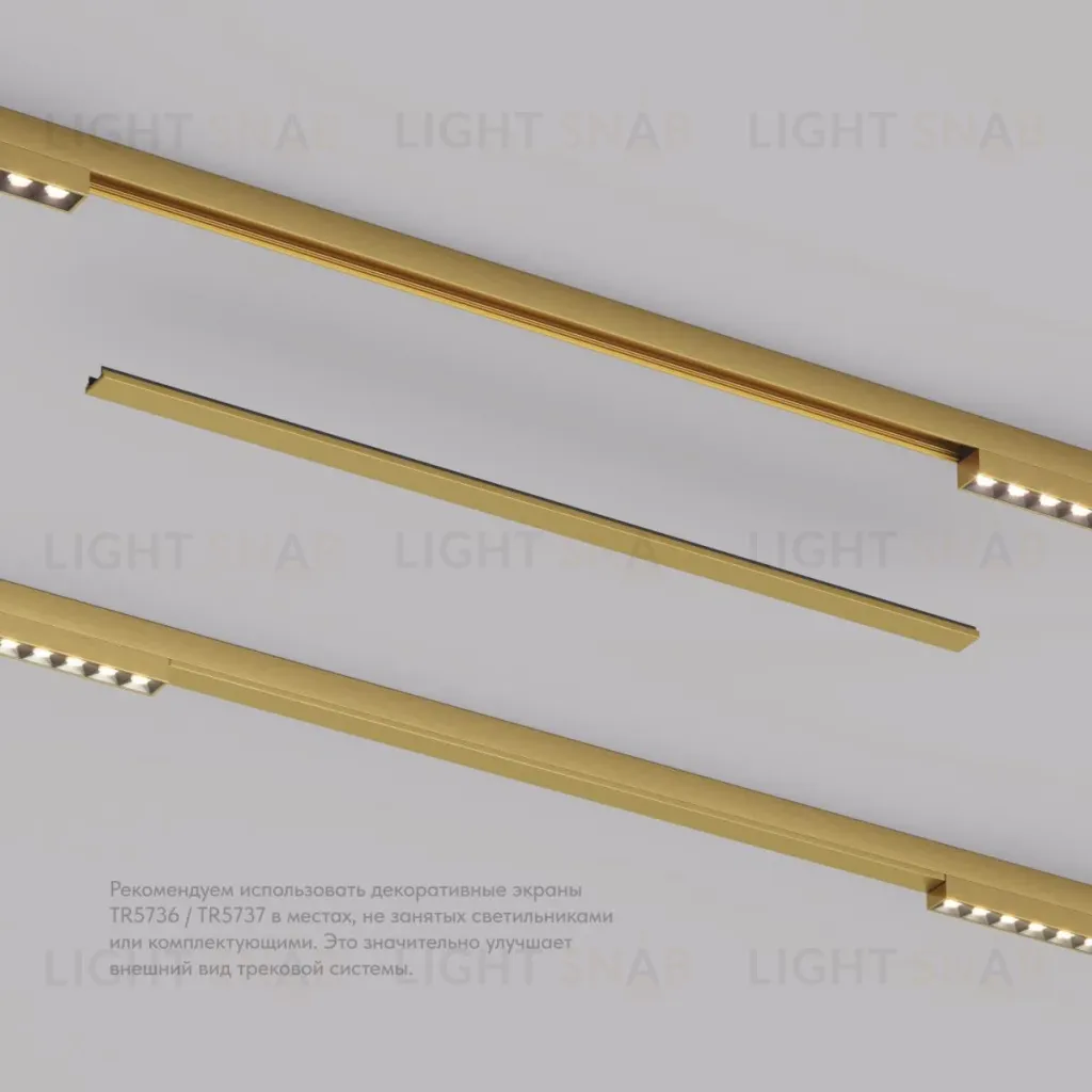Декоративная заглушка желоба трека Denkirs Shine Base TR5737-SB TR5737-SB
