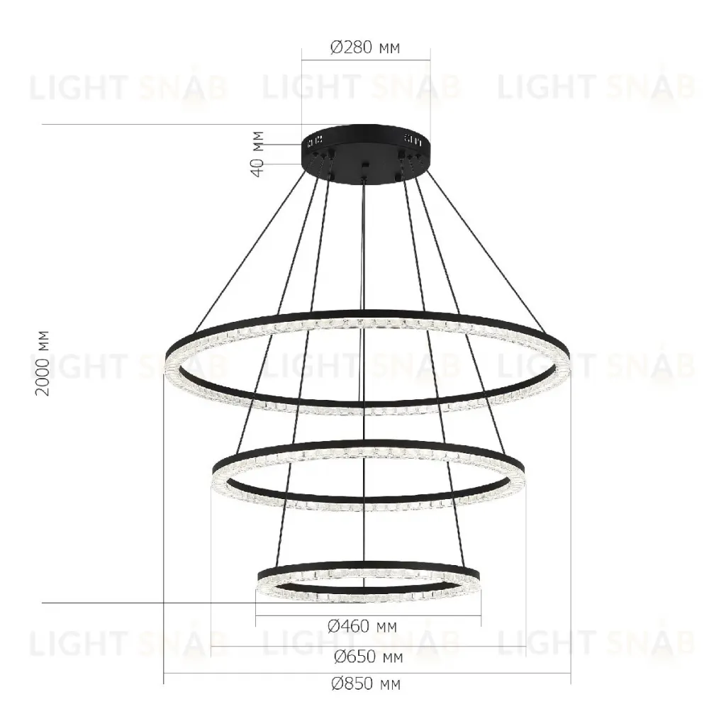 Каскадная люстра ST Luce Euclidics SL1018.403.03 SL1018.403.03