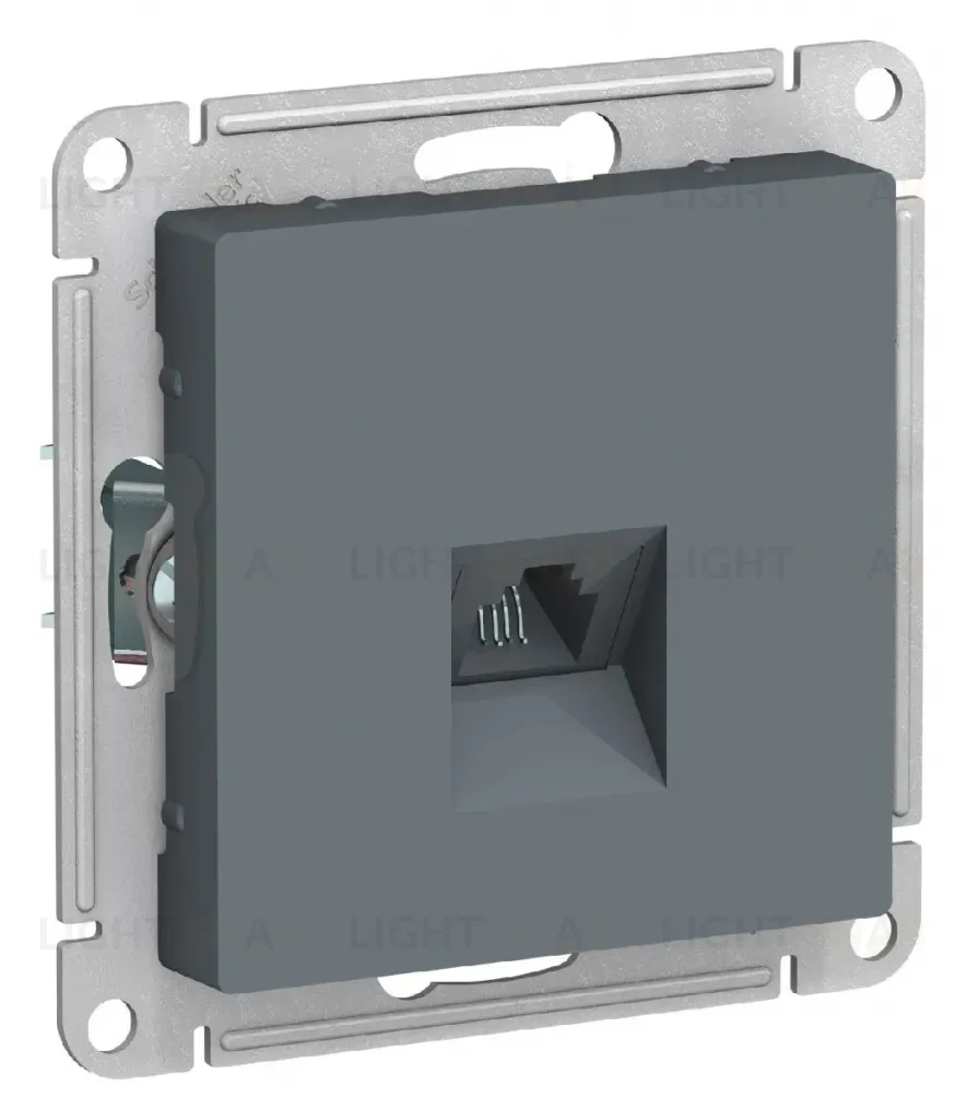 Розетка телефонная RJ11 Systeme Electric AtlasDesign Грифель ATN000781 ATN000781