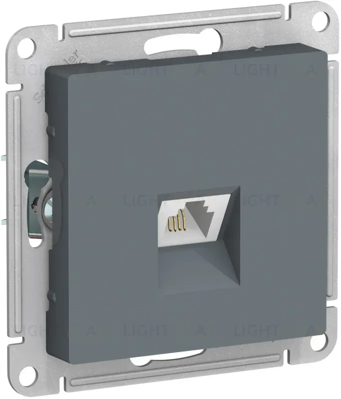 Розетка телефонная RJ11 Systeme Electric AtlasDesign Грифель ATN000781 ATN000781
