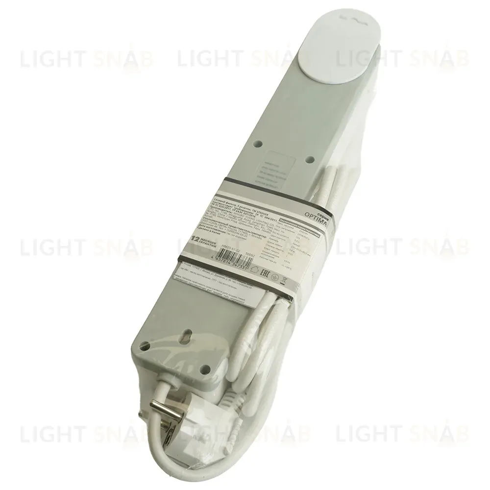 Сетевой фильтр 4-местный с/з Stekker Optima HM20-41-02 50089 50089