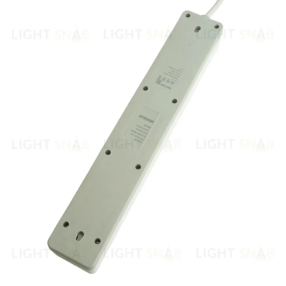 Сетевой фильтр 6-местный с/з Stekker Optima HM20-61-03 50096 50096