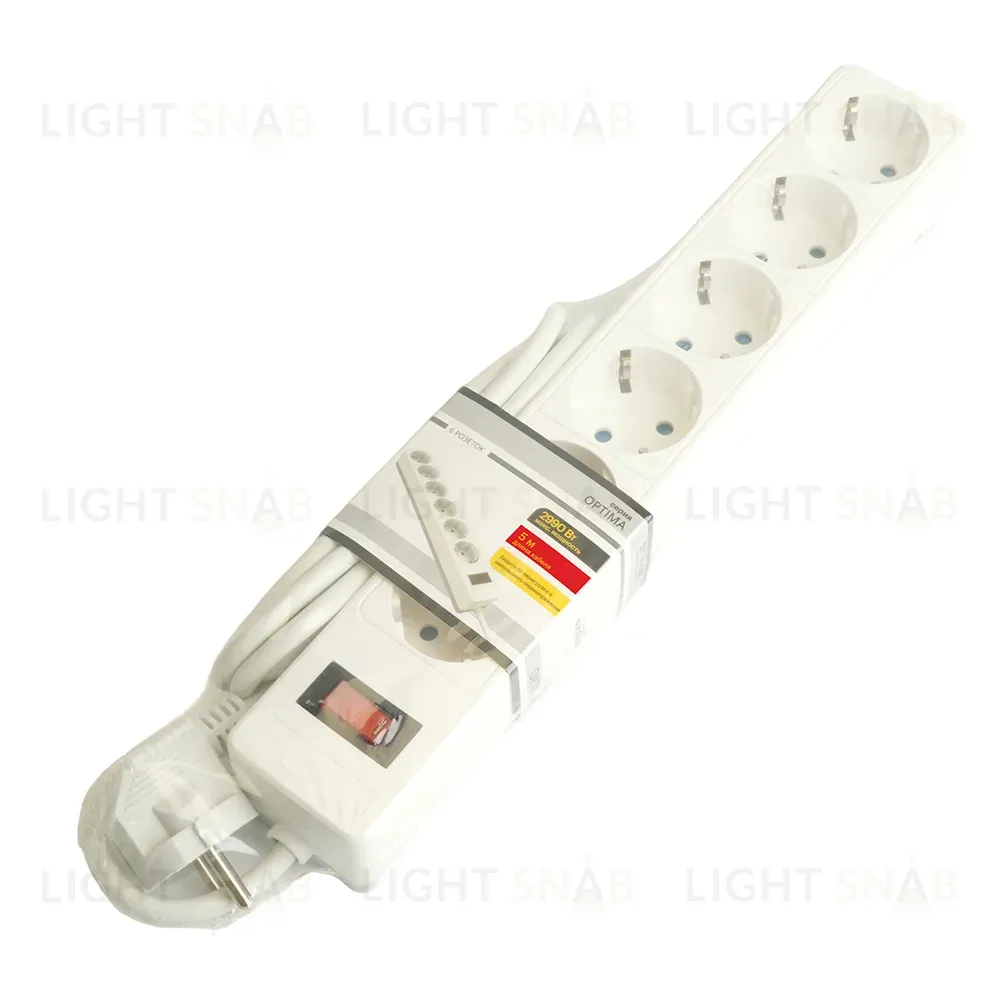 Сетевой фильтр 6-местный с/з Stekker Optima HM20-61-05 50097 50097