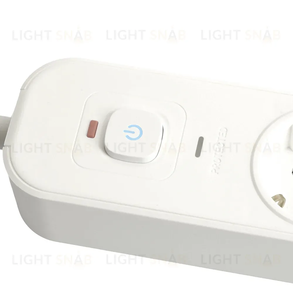 Сетевой фильтр 5-местный с/з и 2 USB-A+2 Type-C 3 Stekker Nova HM21-51-03 50103 50103
