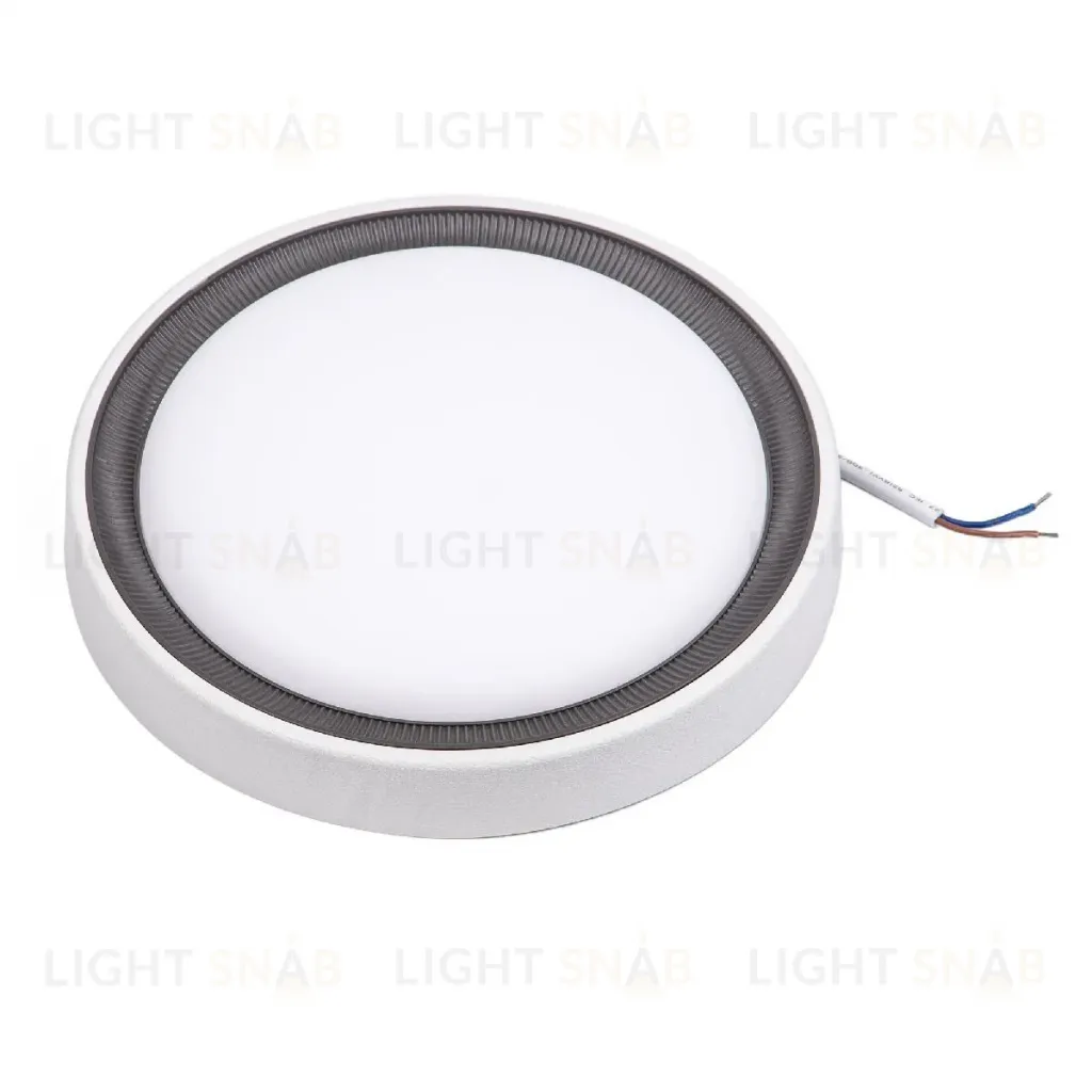 Накладной светильник Volpe ULW-Q281 24W/6500K/F20 IP65 WHITE UL-00012355 ULW-Q281 24W/6500K/F20 IP65 WHITE