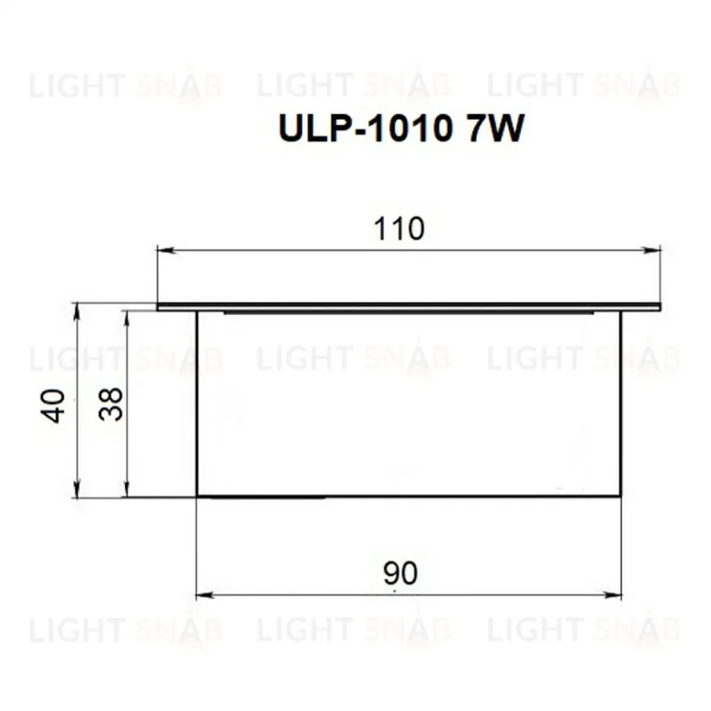 Встраиваемый светильник Uniel Grilyato mini ULP-1010 7W/4000К IP40 GRILYATO OPAL BLACK UL-00012449 ULP-1010 7W/4000К IP40 GRILYATO OPAL BLACK