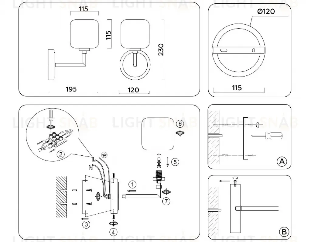 Бра Ambrella Light High Light Heigh Light LH53007 LH53007