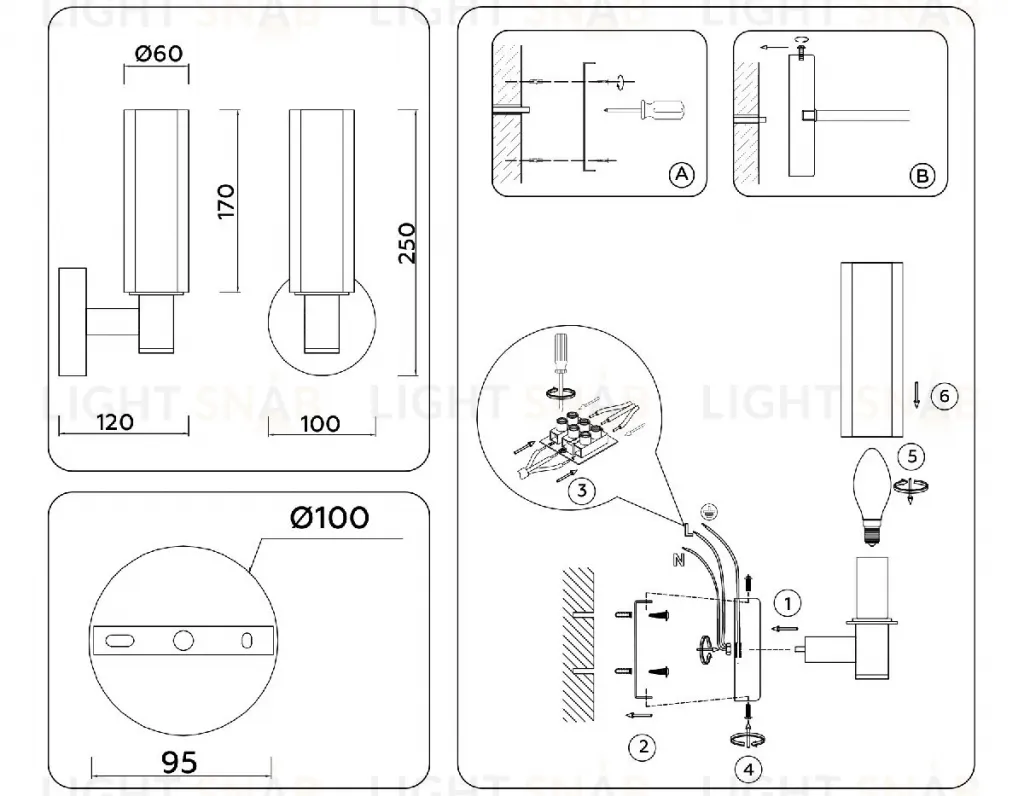 Бра Ambrella Light High Light Heigh Light LH55517 LH55517