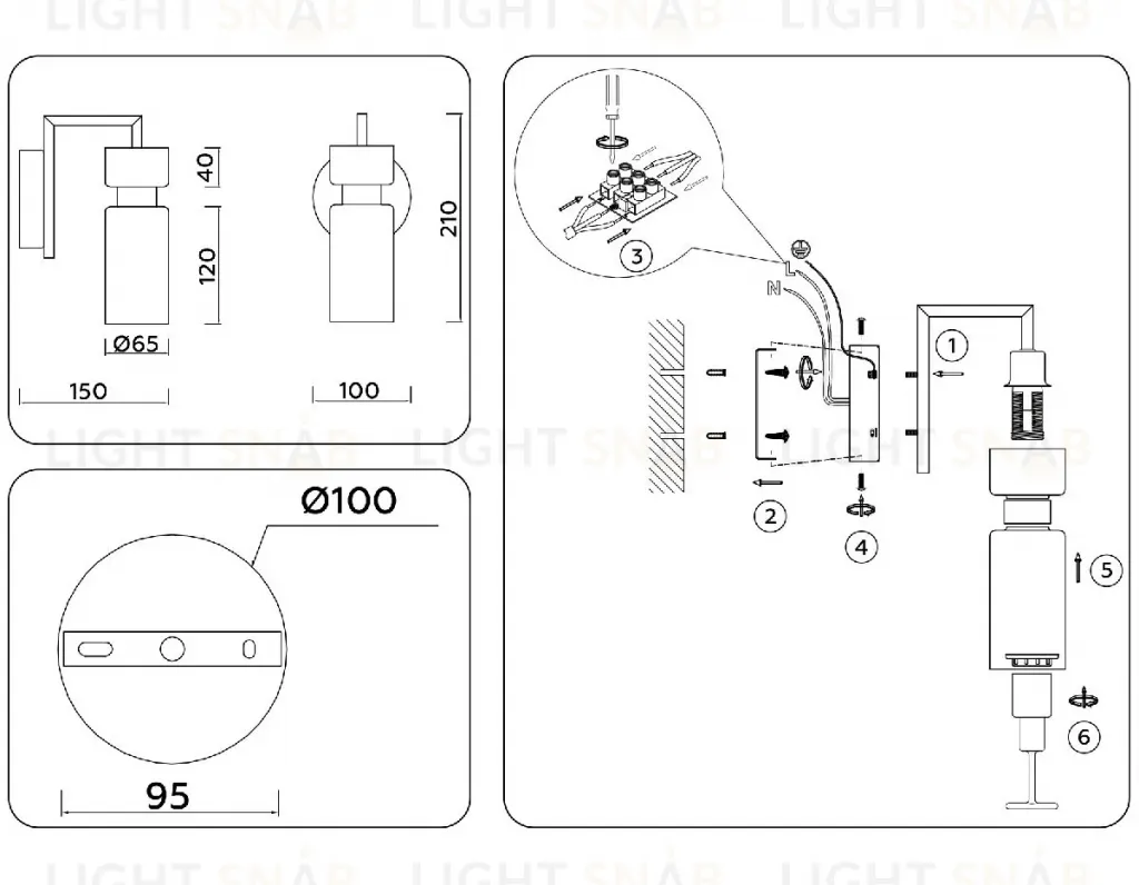 Бра Ambrella Light High Light Heigh Light LH56130 LH56130