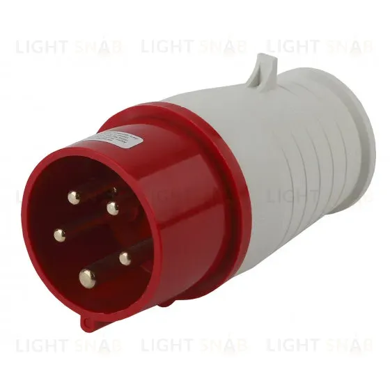 Вилка ЭРА V-16-3P-PE-N-IP44 переносная 015 3Р+РЕ+N 16А 380В IP44 Б0032851 Б0032851