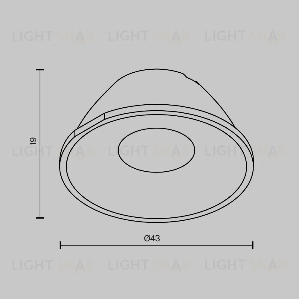 Линза Maytoni Alfa led LensCD43-15 LensCD43-15