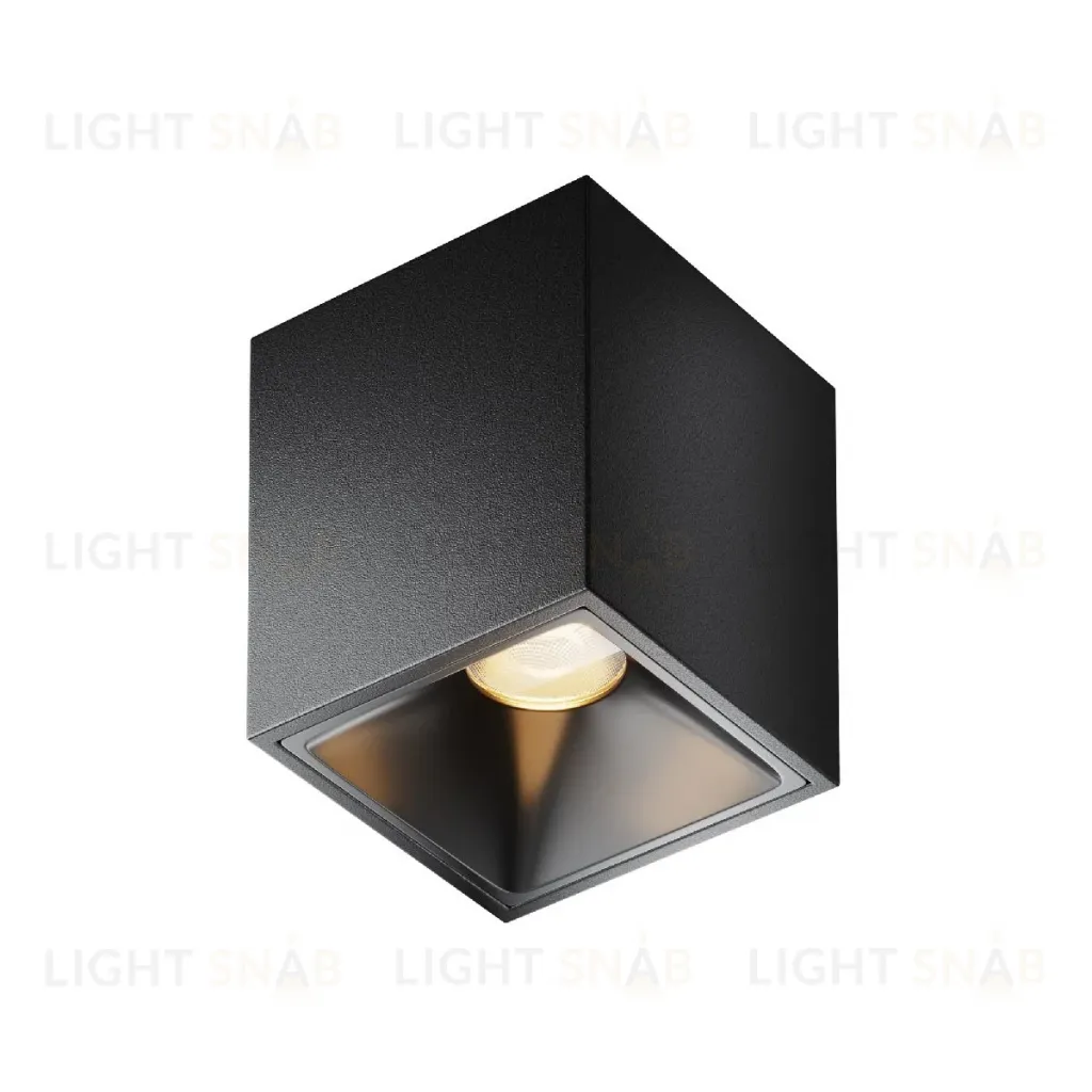 Накладной светильник Maytoni Alfa led C065CL-8W3K-SQ-B C065CL-8W3K-SQ-B