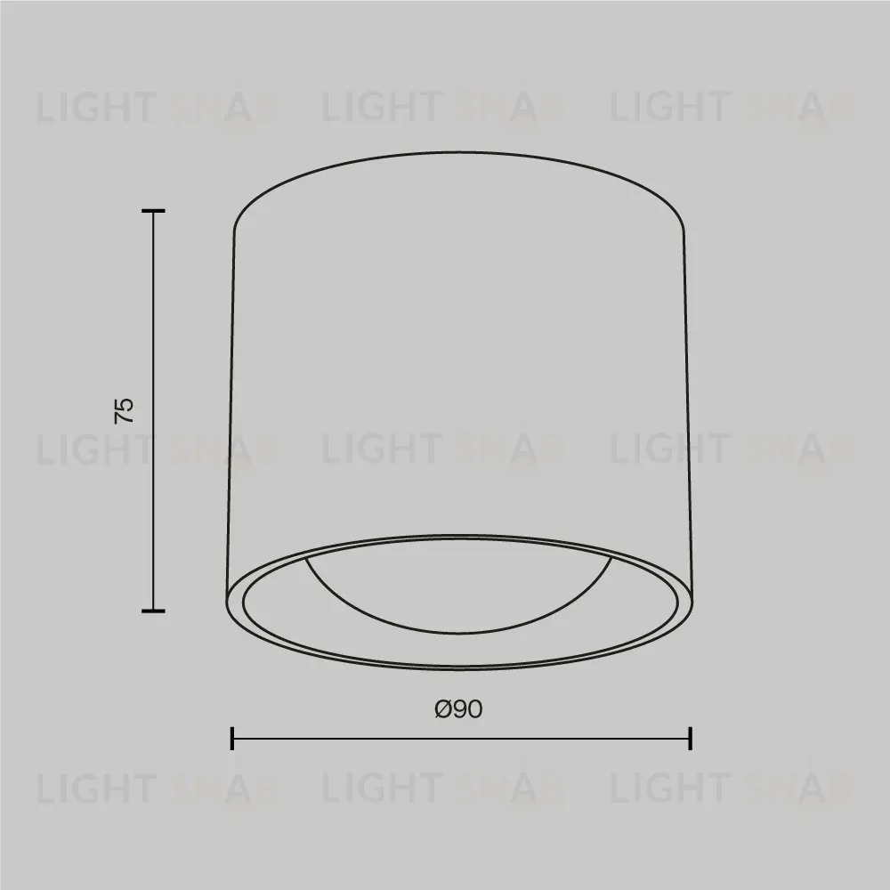 Накладной светильник Maytoni Lens C217CL-15W4K-W C217CL-15W4K-W