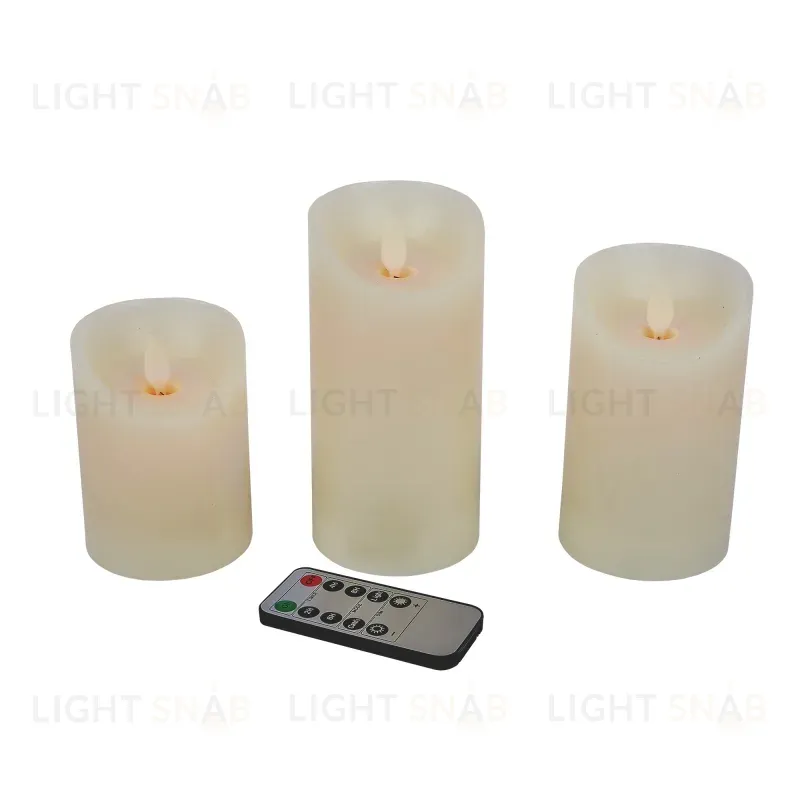 Фигурка светодиодная Свеча Uniel ULD-F065 WW RC CANDLE SET3 UL-00012459 ULD-F065 WW RC CANDLE SET3