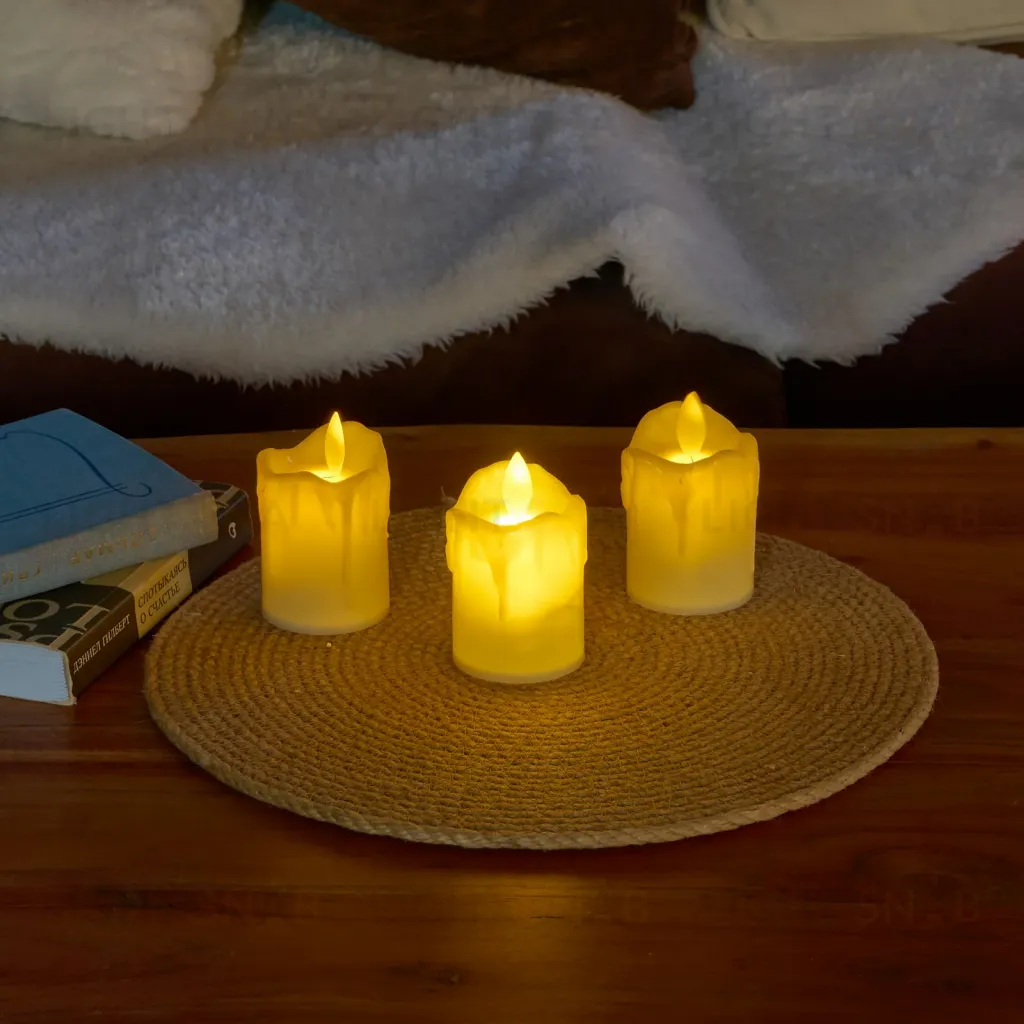 Фигурка светодиодная Свеча Uniel ULD-F062 WW CANDLE SET3 UL-00012457 ULD-F062 WW CANDLE SET3