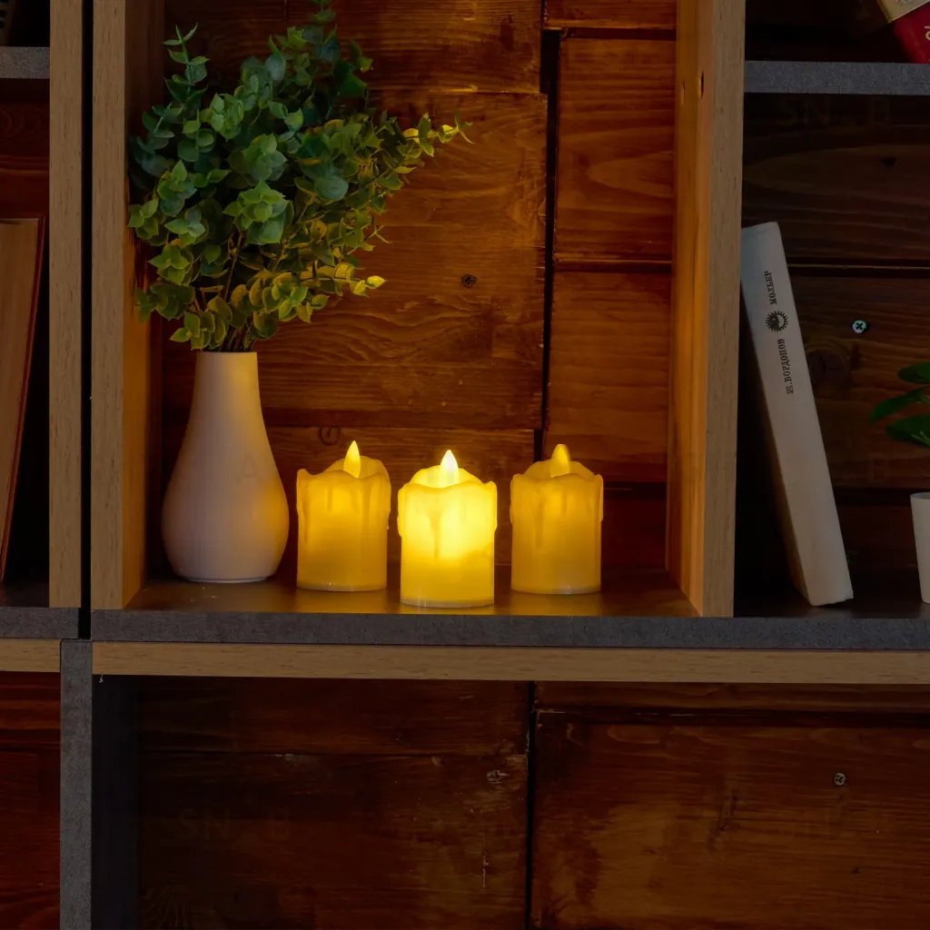 Фигурка светодиодная Свеча Uniel ULD-F062 WW CANDLE SET3 UL-00012457 ULD-F062 WW CANDLE SET3