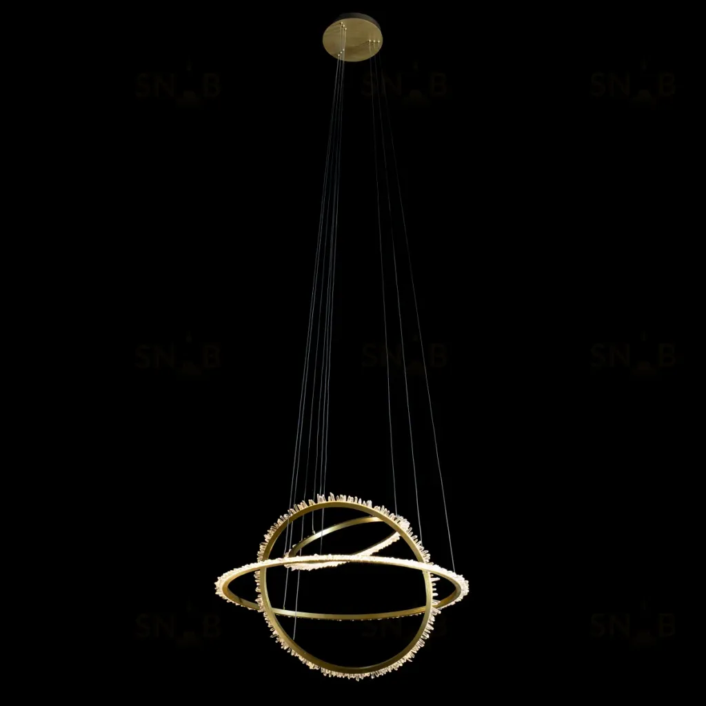 Подвесная люстра Delight Collection Quartz Halo MD20020154-3A satin gold MD20020154-3A satin gold