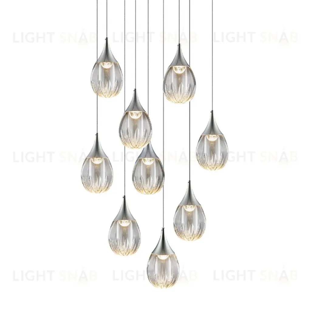 Каскадная люстра Delight Collection Stilla MD24001004-9A chrome/clear MD24001004-9A chrome/clear