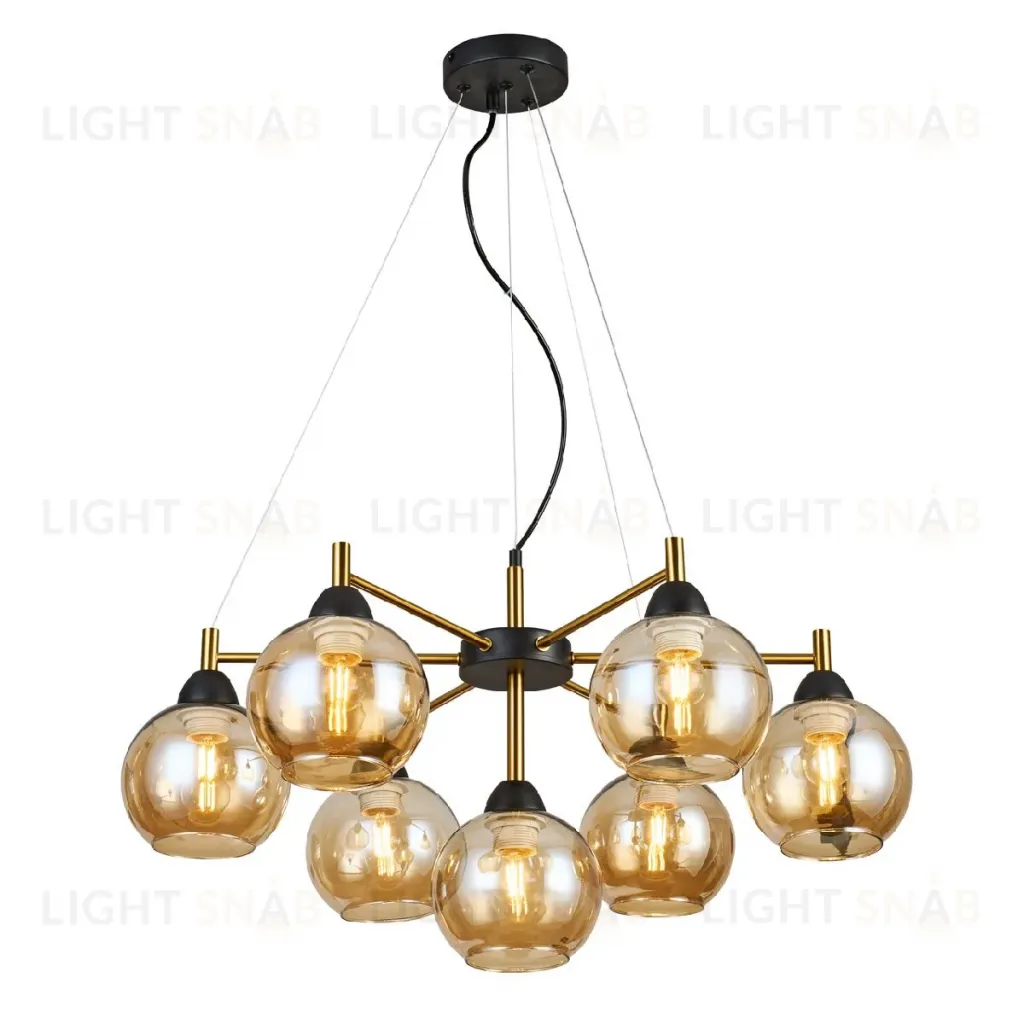 Подвесная люстра IMEX MD.9056-7-P-BK+COP MD.9056-7-P-BK+COP