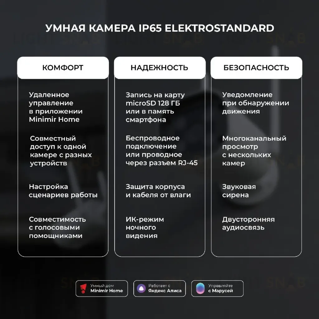 Умная видеокамера Elektrostandard WF 76500/01 4690389211850 a069150 4690389211850